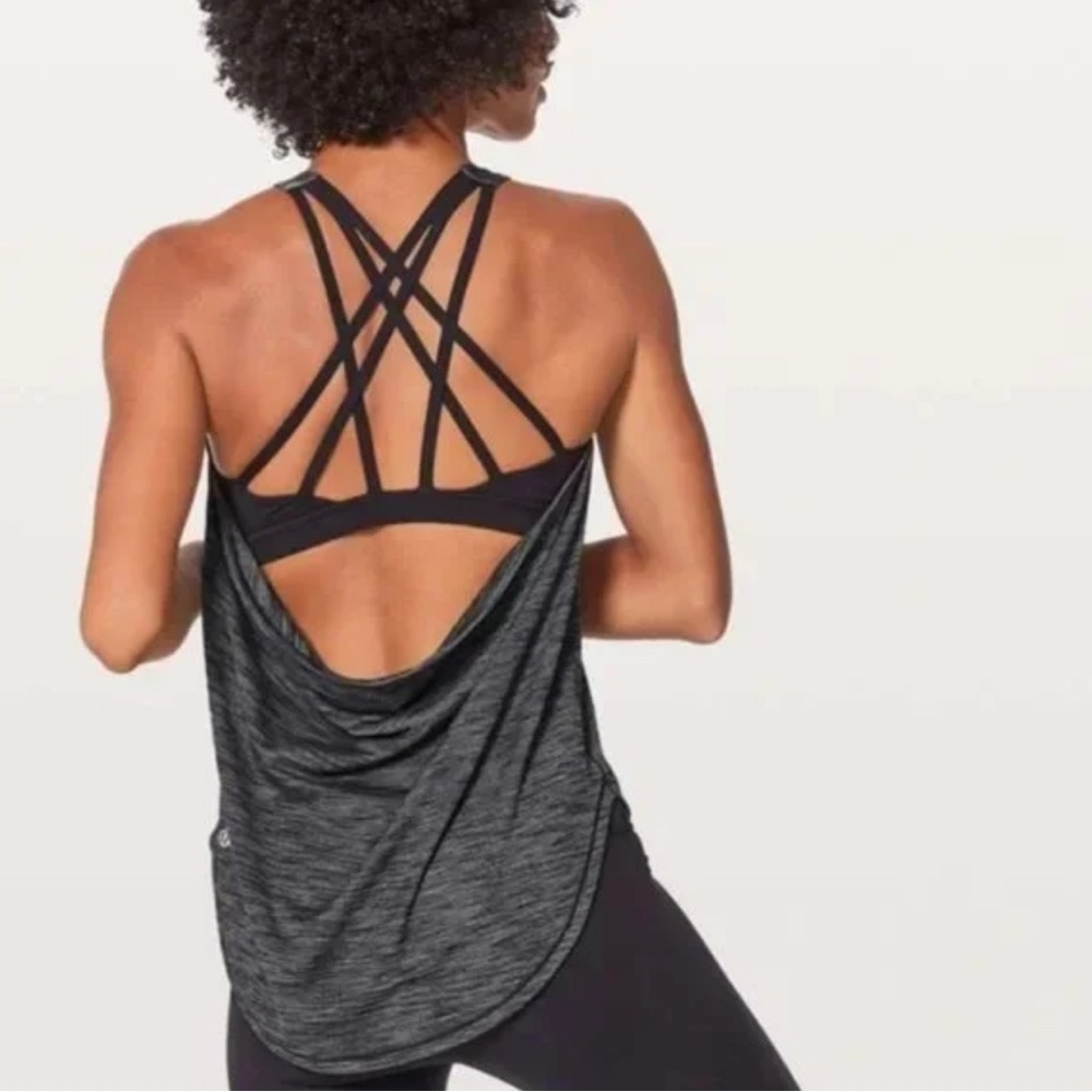 Lululemon | Women's Black Strappy Back Tank Top